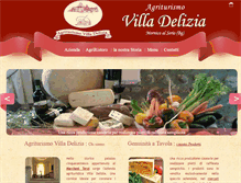 Tablet Screenshot of agriturismovilladelizia.com